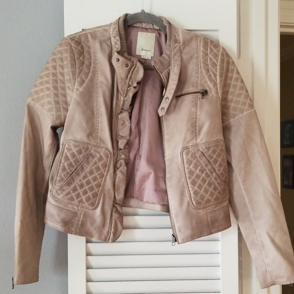 Coat leather-like